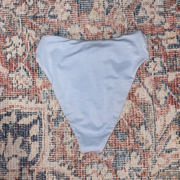 L*Space Shimmer Nancy Lee Bitsy Cut Bikini Bottoms in Sky Blue SZ XS NWOT - Picture 3 of 5